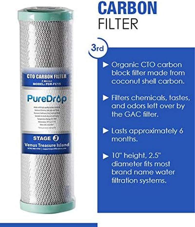 10 In. X 2.5 In. Standard Reverse Osmosis Replacement Pre-Filter Pack (6 Month),