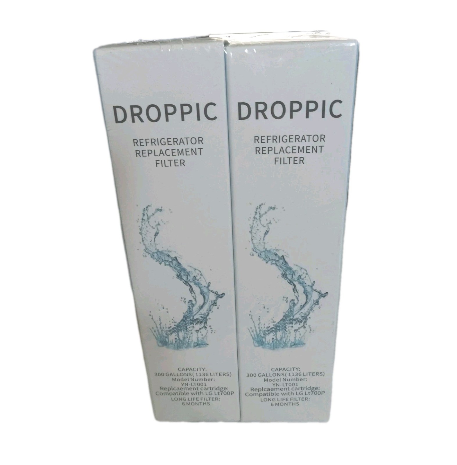 Droppic Refrigerator Replacement Filter, Pack of 2, NEW, compatible with LG700P