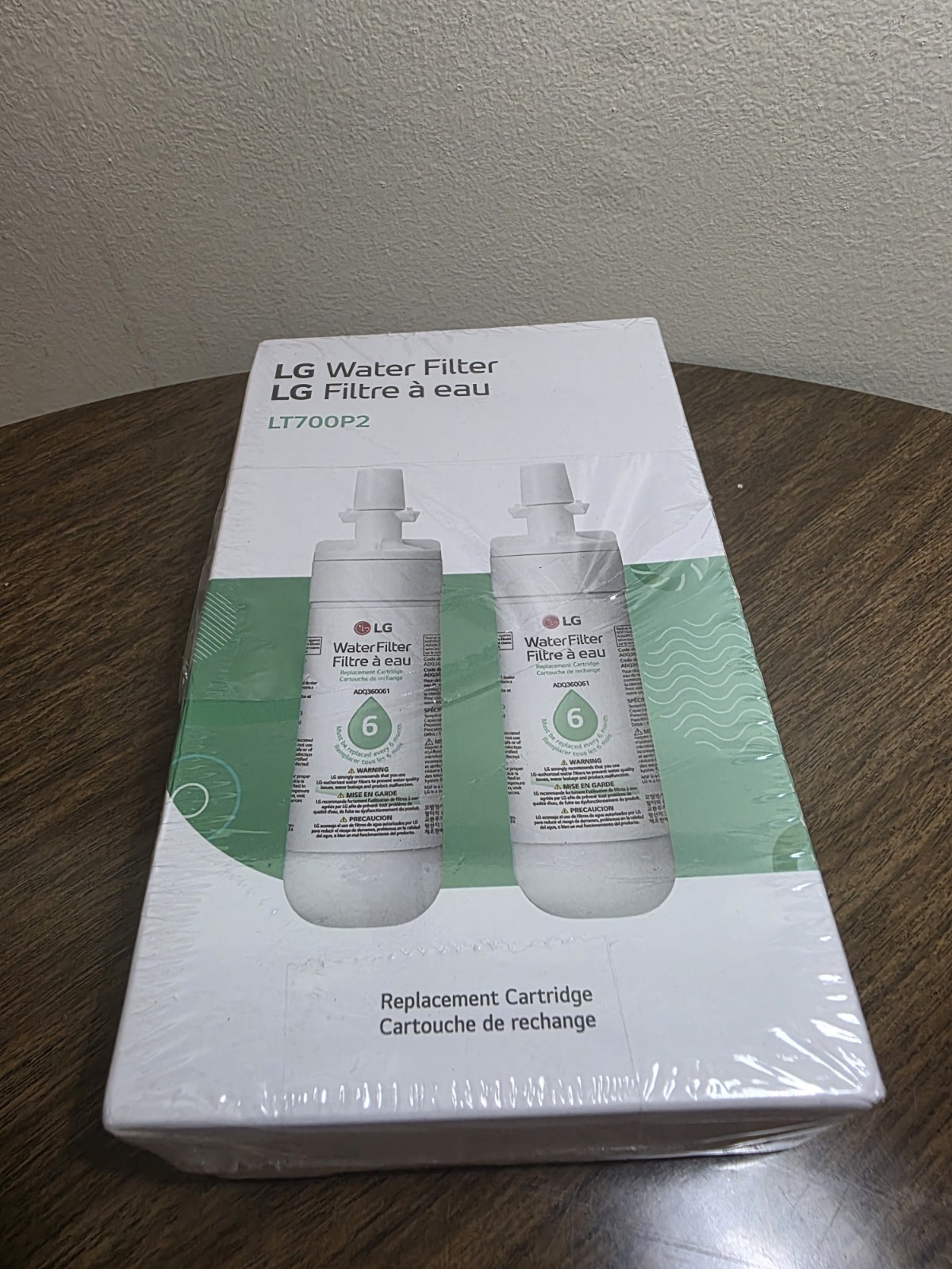 LG LT700P2 6-Month / 200 Gallon Refrigerator Replacement Water Filter 2 Count