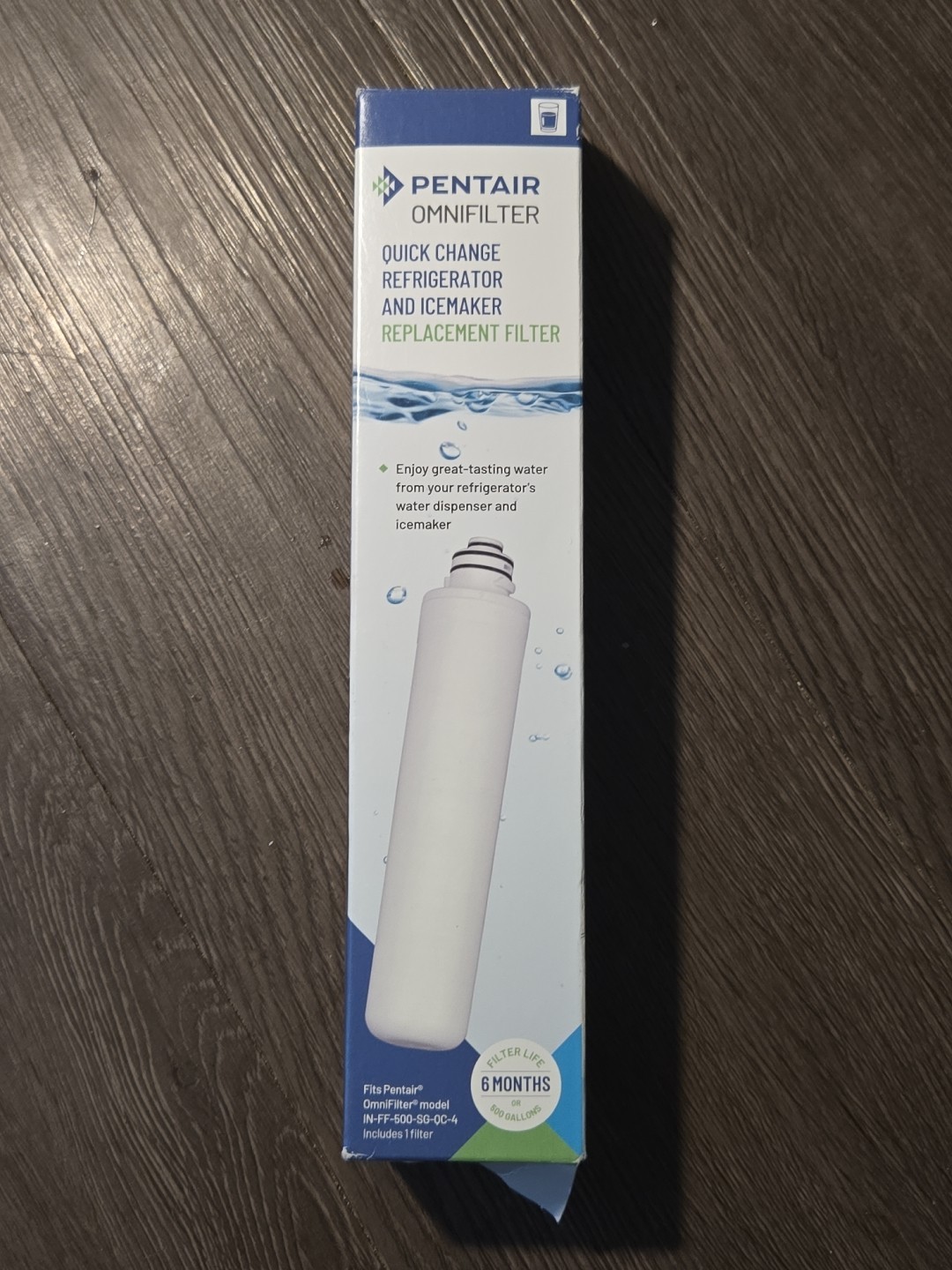 OmniFilter Refrgerator and Ice Maker Replacement Water Filter Cartridge 1-Pack