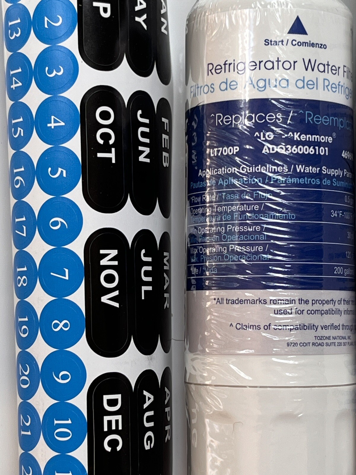 3 Filters LG LT700P Refrigerator ADQ36006101 RWF1200A Water 3 Pack Sealed