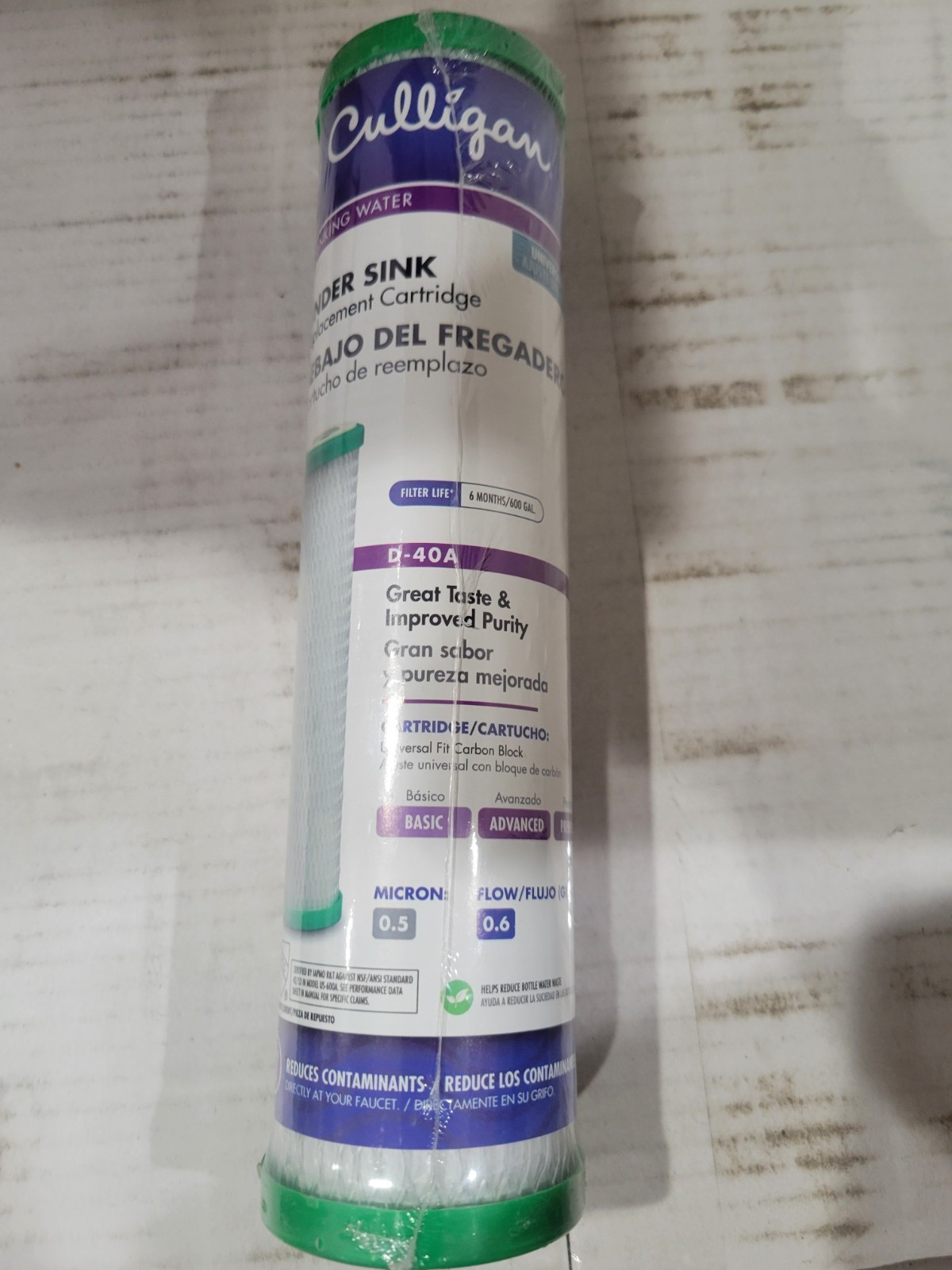 Culligan RC-EZ-1 Replacement Water Filter Cartridge 0.5 Micron US-600A New