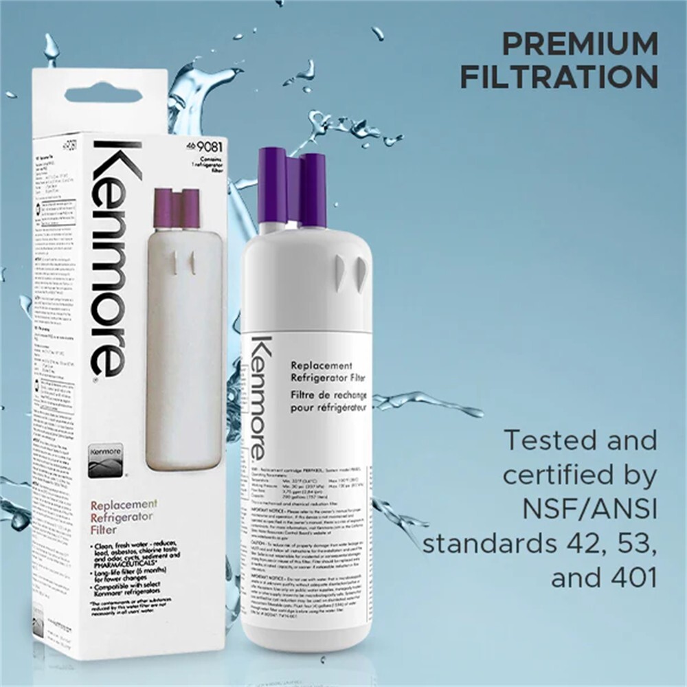 2 Pack 9081 Kenmore 469081 46-9930 Refrigerator &Water Filter New FREE SHIPPING