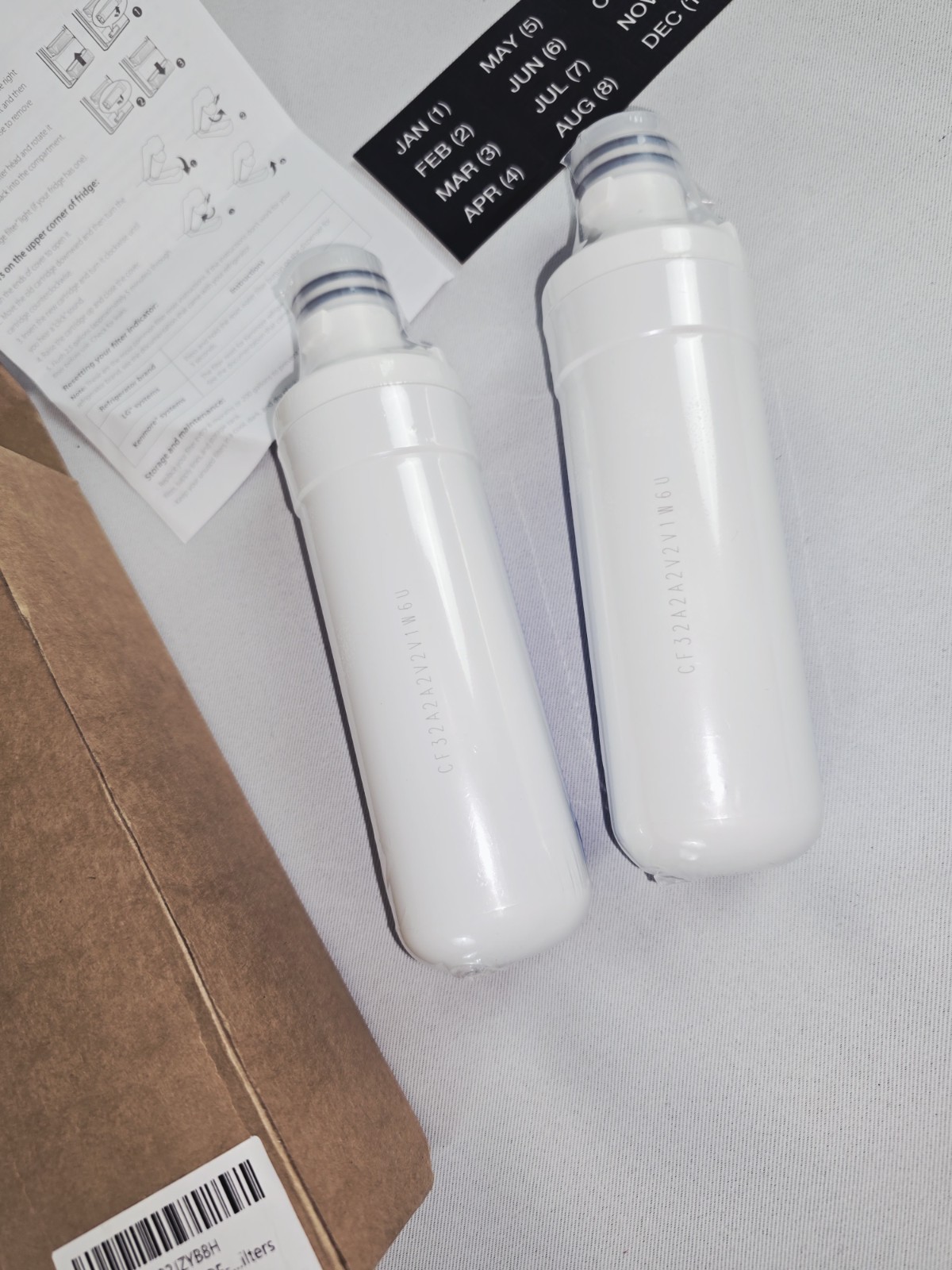 2 Aqua Crest AQF-FF46 Water Filter for LG LT1000P LT1000PC LT1000PCS MDJ64844601