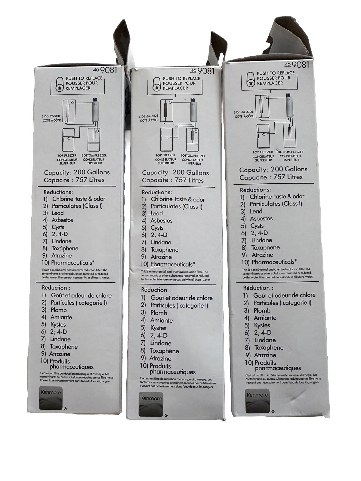 Kenmore 469081 Replacement Refrigerator Water Filter ( 3 Packs )