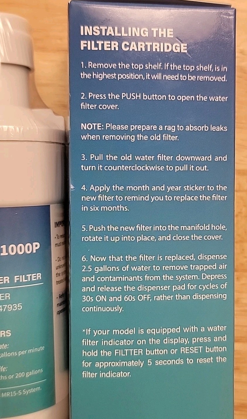 LG LT1000P ADQ747935 MDJ64844601 Water Filter Cartridge