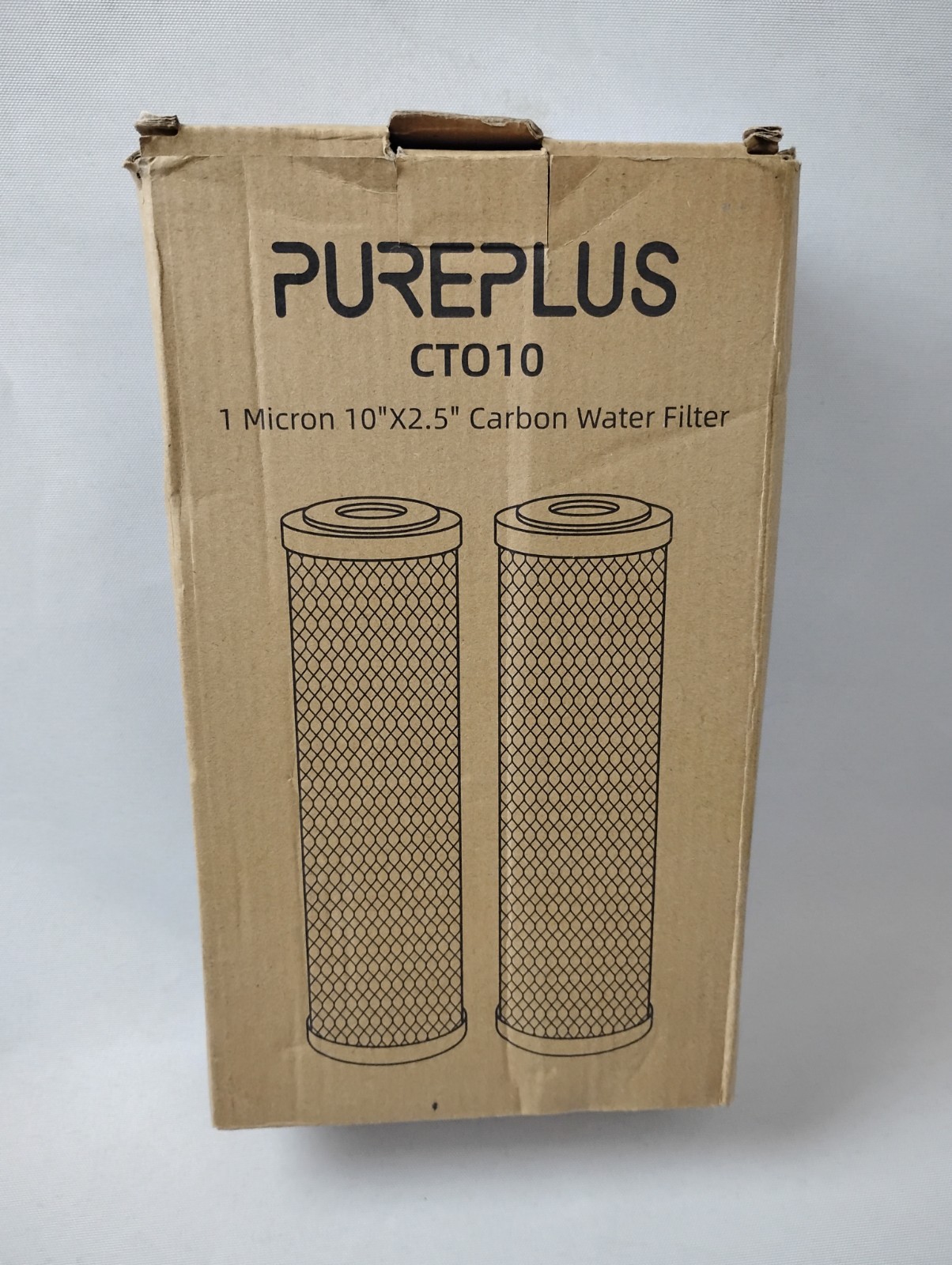 PurePlus 2Pc-CTO10 10″ x 2.5″ Sintering Activated Carbon Block Water Filter New