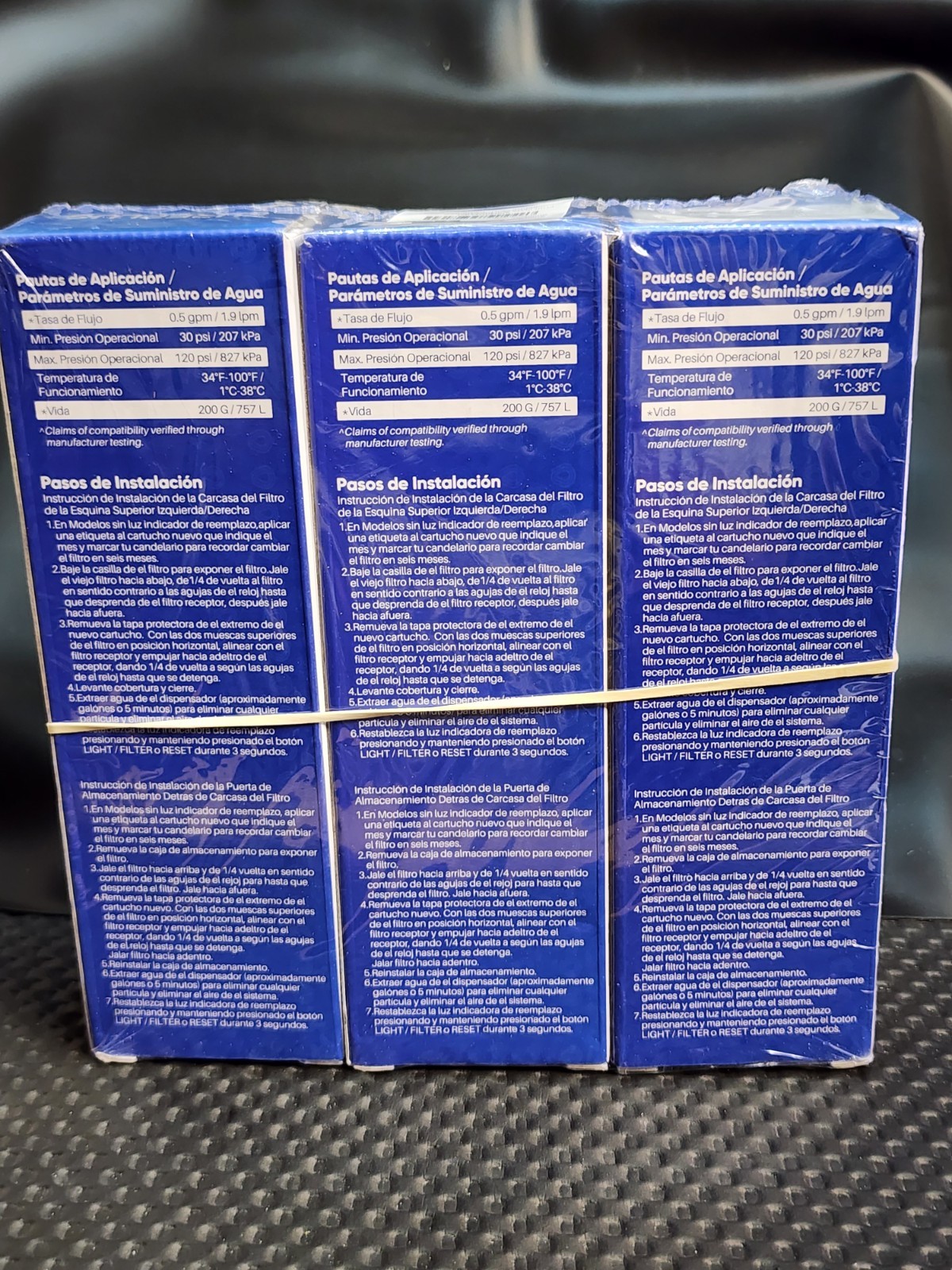 3 Pack – PUREPLUS Water Filter RWF4700AC – Air Filter AF004 Fit for LG & Kenmore