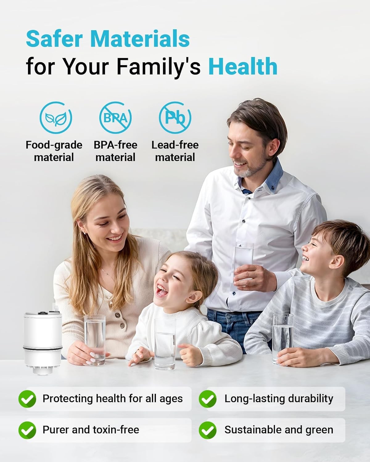 AQUACREST NSF Certified Water Filter,Replacement for RF-3375 Faucet Water Filter