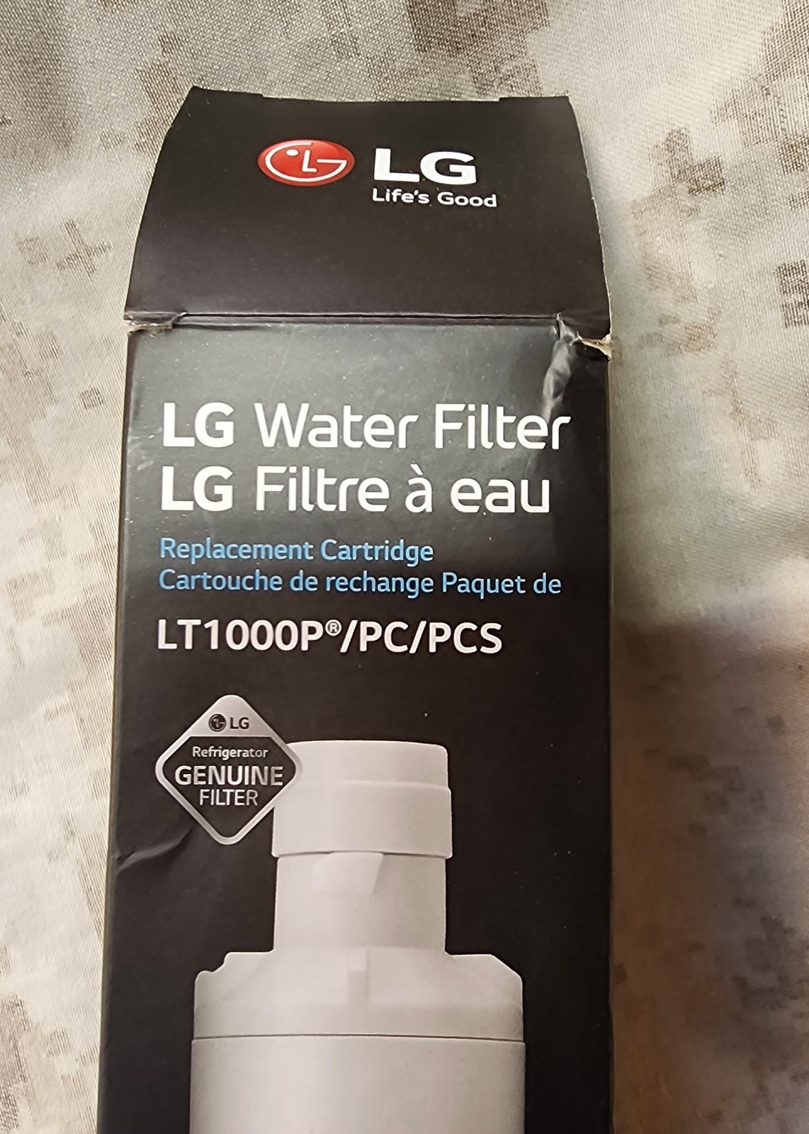 LG Water Filter LG LT1000P PN: ADQ747935 (6mth)