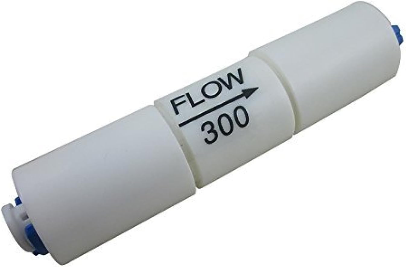 2 Packs 1/4â? Quick Connect Ro Flow Restrictor 300cc for 50 Gpd Reverse Osmosi