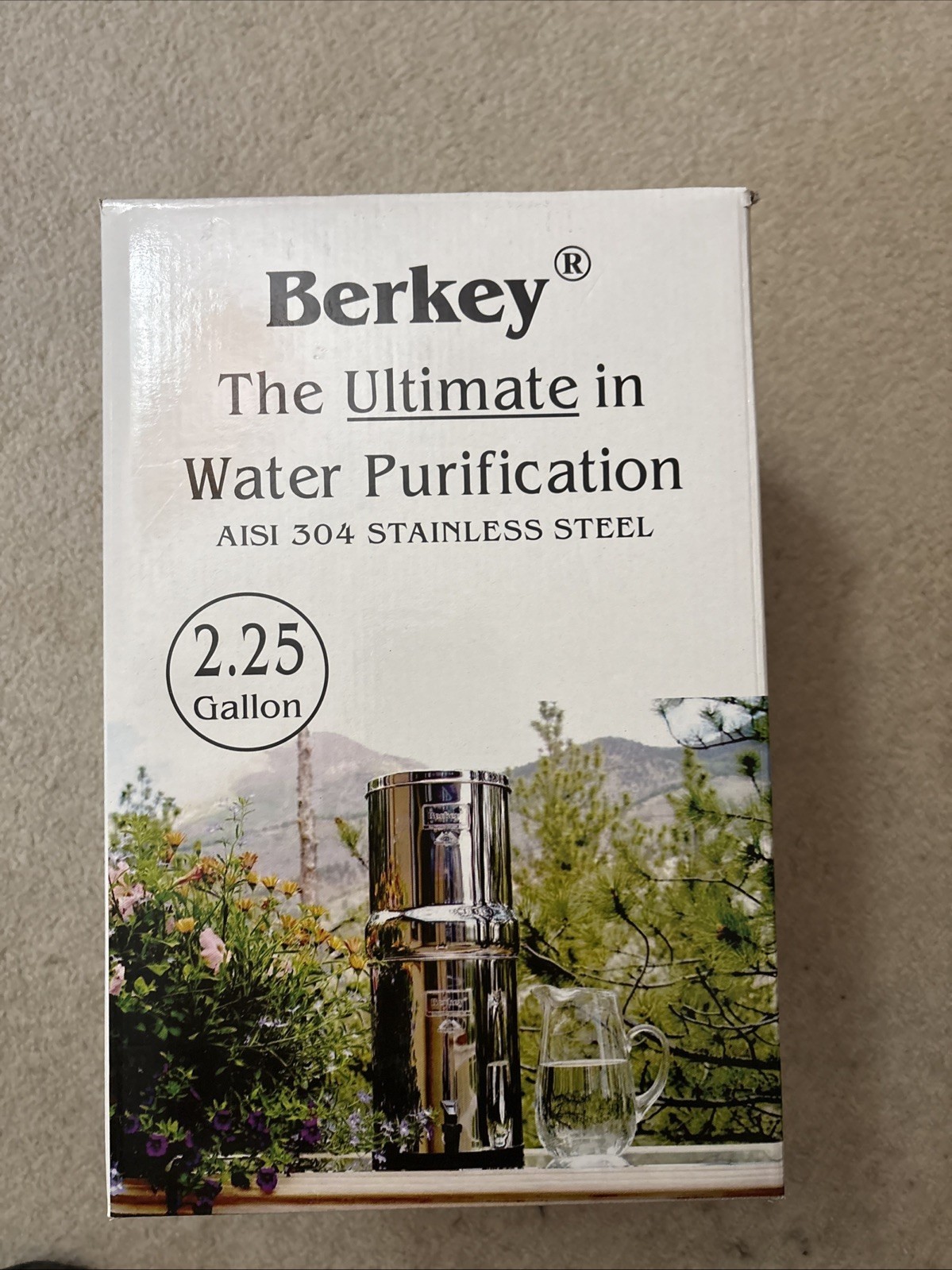 Berkey Water Purification AISI 304 Stainless Steel 2.1 Gallon New Sealed