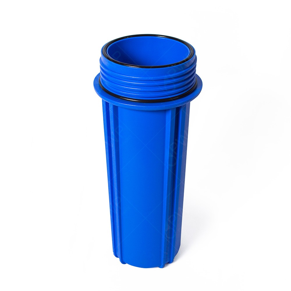 Standard 2.5×10″ Blue Whole House Filter Housing 3/4″ NPT with Pressure Release