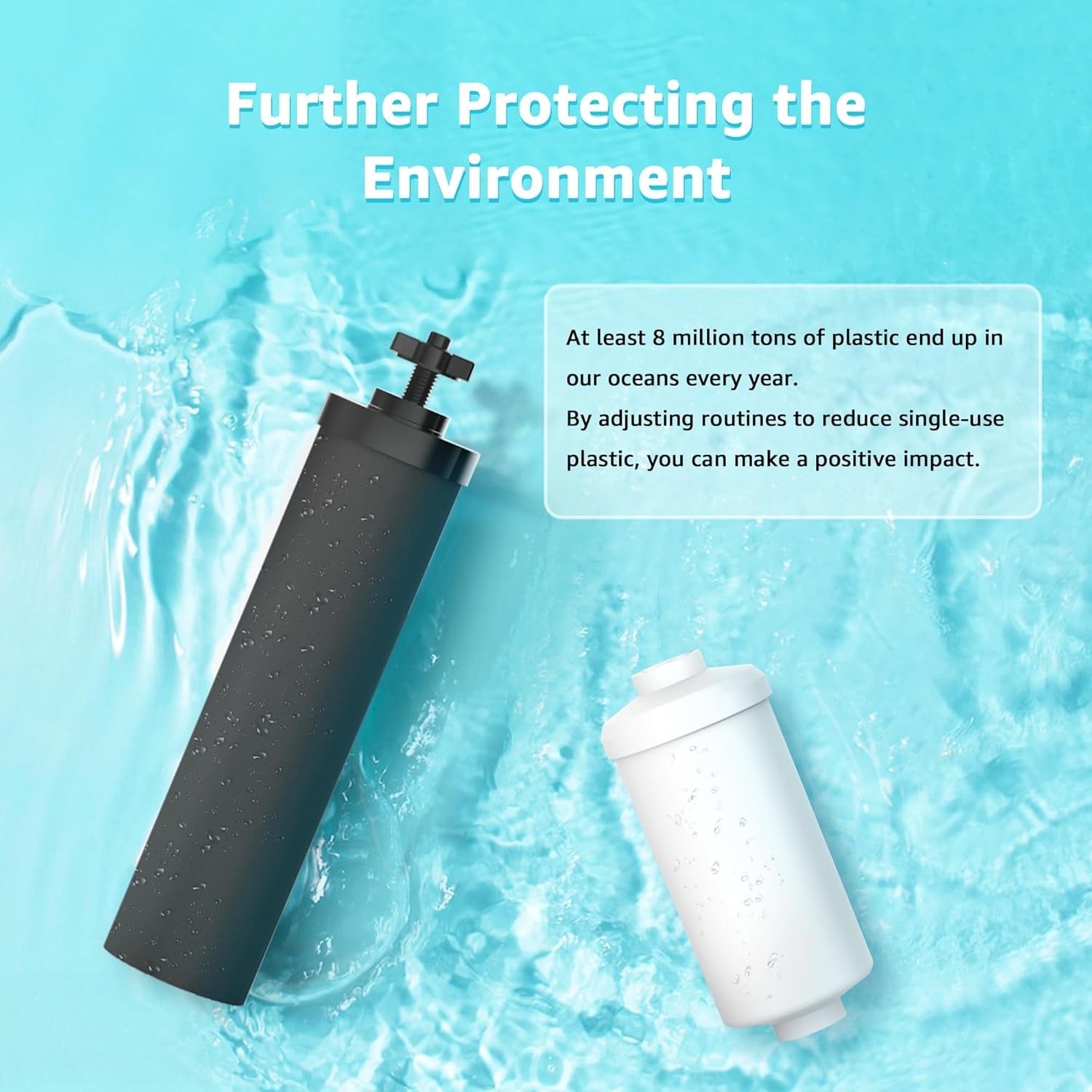 AQUA CREST Filters Replacements For Berkey® BB9-2&PF-2&Gravity Filter System