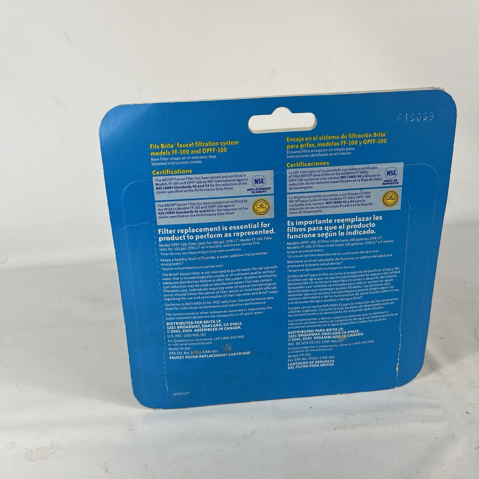 Brita On-Tap Faucet Water Filter Replacements, Chrome, 2 Count FF-100 & OPFF-100