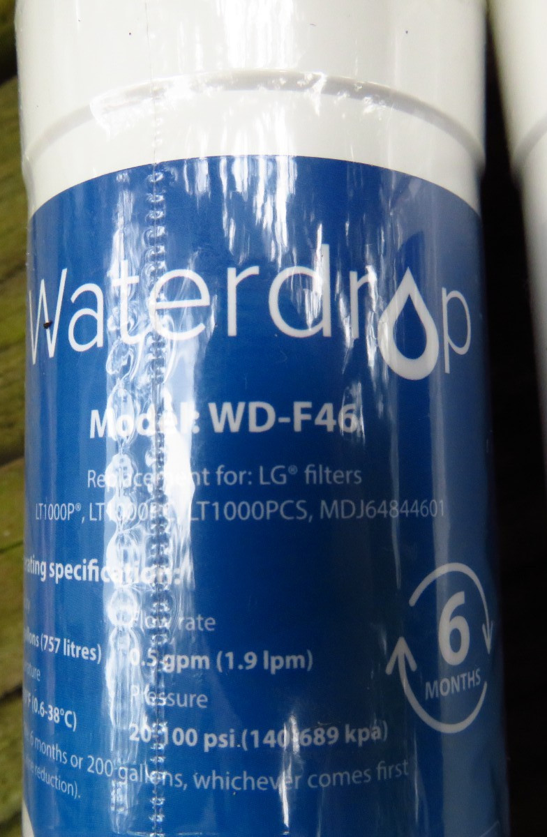 Lot of 3 Waterdrop refrigerator Filters WD-F46