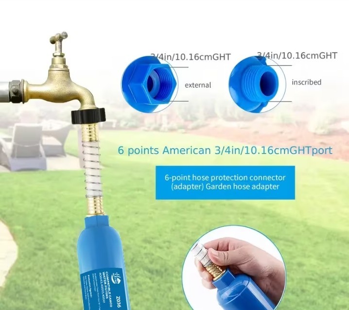 2pcs NSF Certified RV Inline Hose Water Filter wit Hose Protector WE SHIP OVERSE