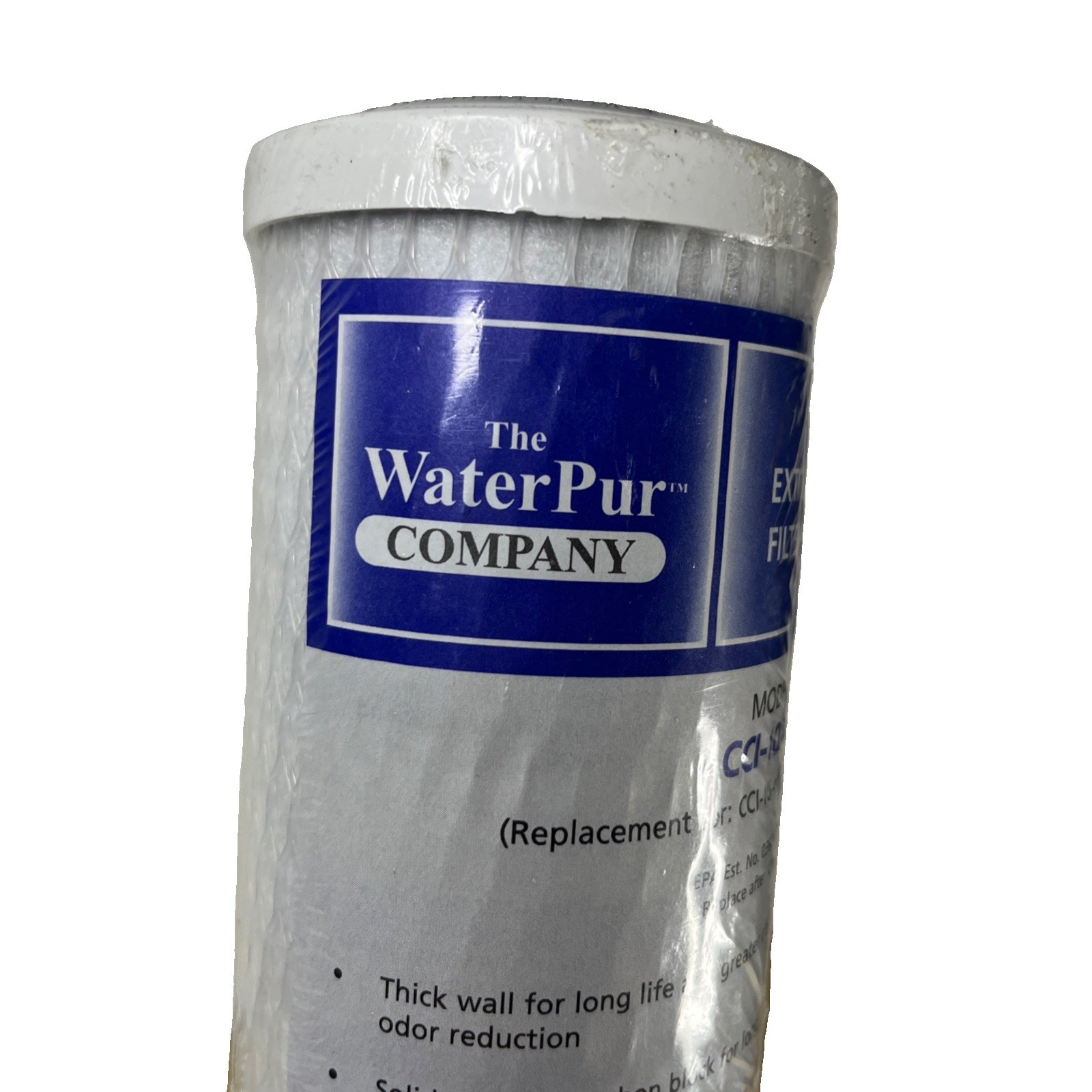 Sealed WaterPur CCI-10-Ca Extruded Carbon Filter Cartridge Block 12 Months New