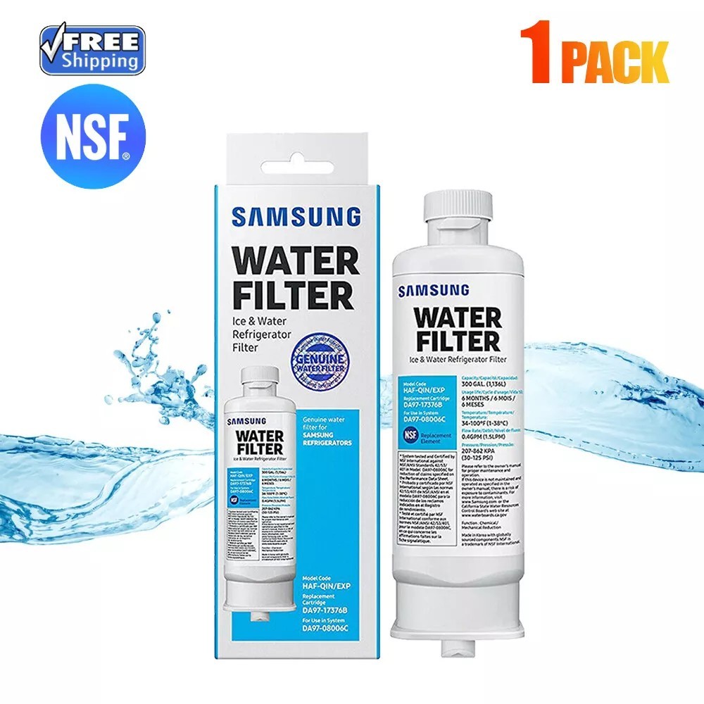 1 PACK Genuine Samsung DA97-17376B HAF-QIN/EXP REFRIGERATOR Water Filter US
