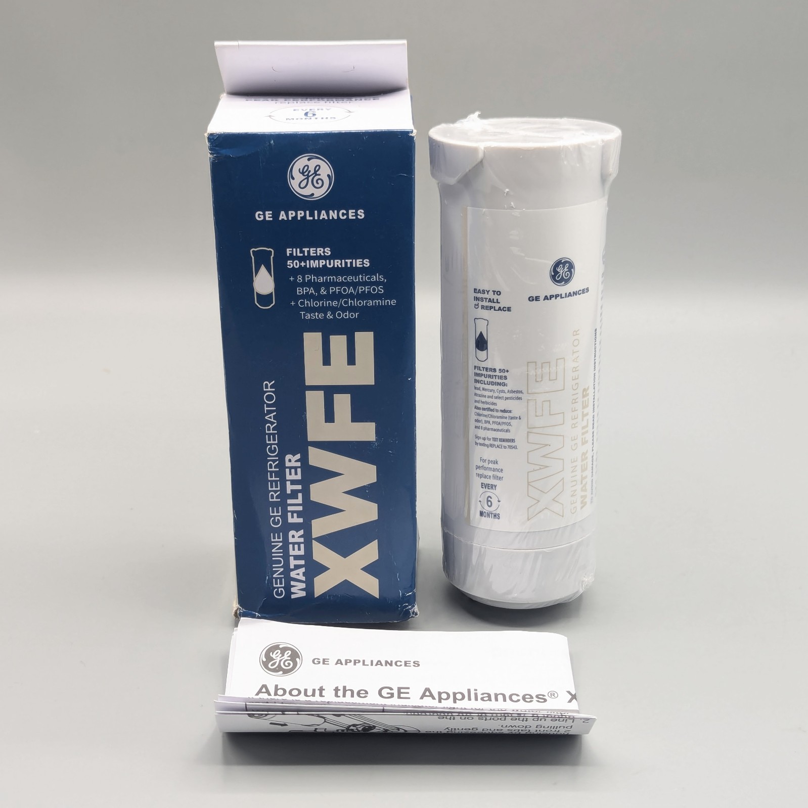 New GE XWFE Refrigerator Water Filter White Replacement