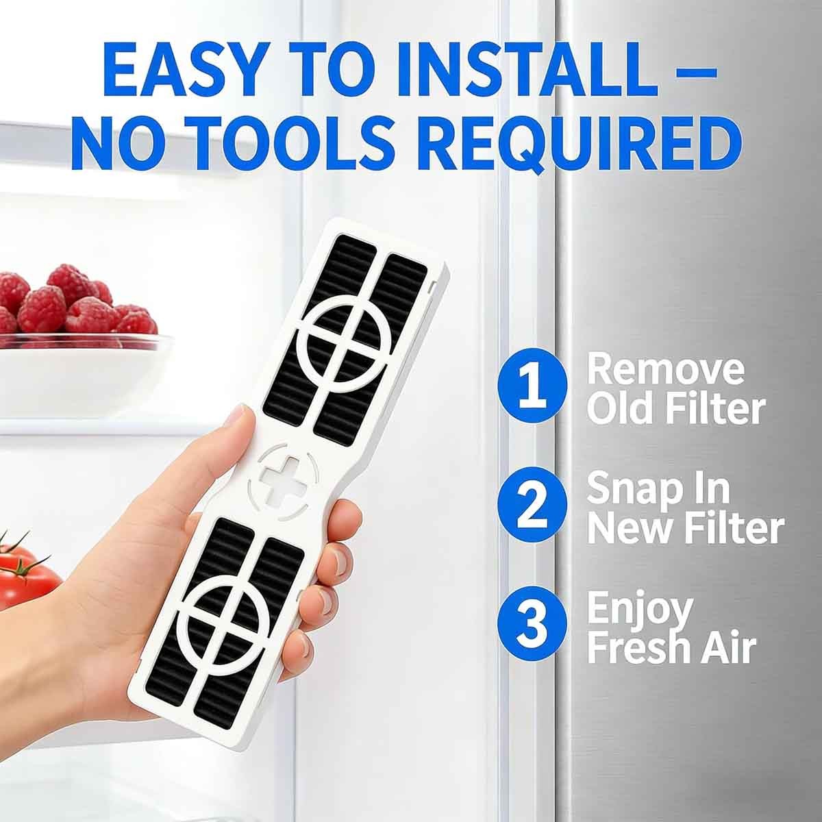 3-Pack Compatible Frigidaire PureAir FRGPAAF2 (RAF-2) Refrigerator Air Filter