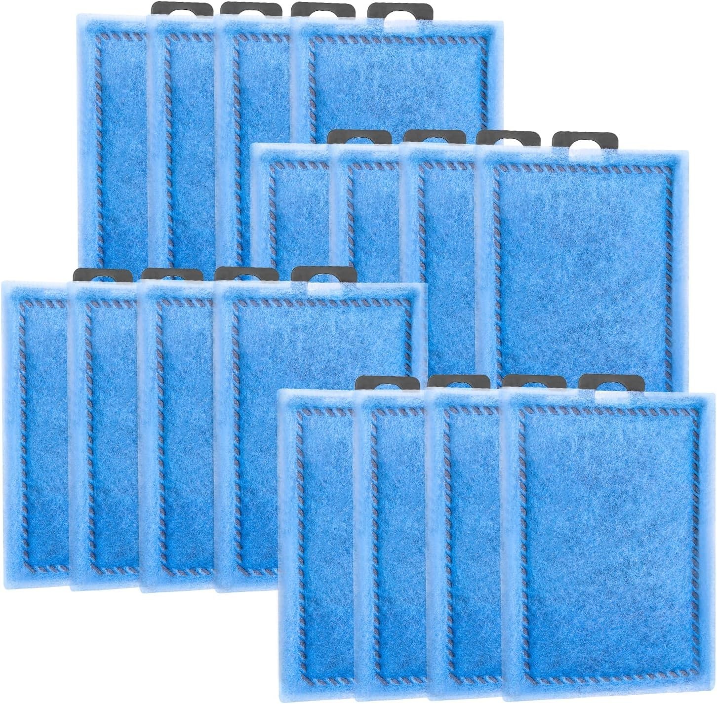 Rite-Size E Aquarium Filter Cartridges 16pk – Triple Filtration, Carbon Fiber…