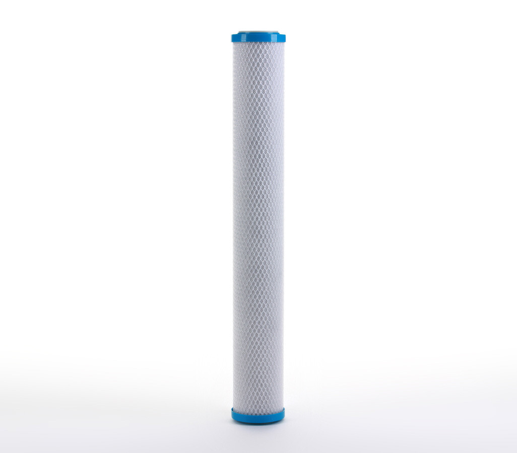 Hydronix RO Coconut Activated Carbon Block Water Filter, 2.5″ x 20″ – 1 μm