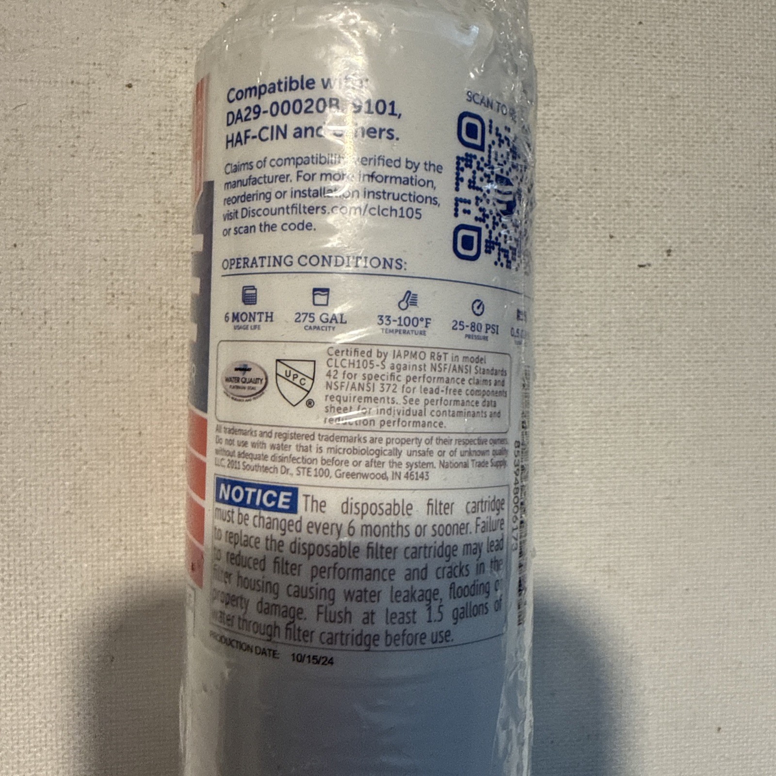 Clear Choice TASTE 2 Pack CLCH101 Replacement Water Filters Various Makes