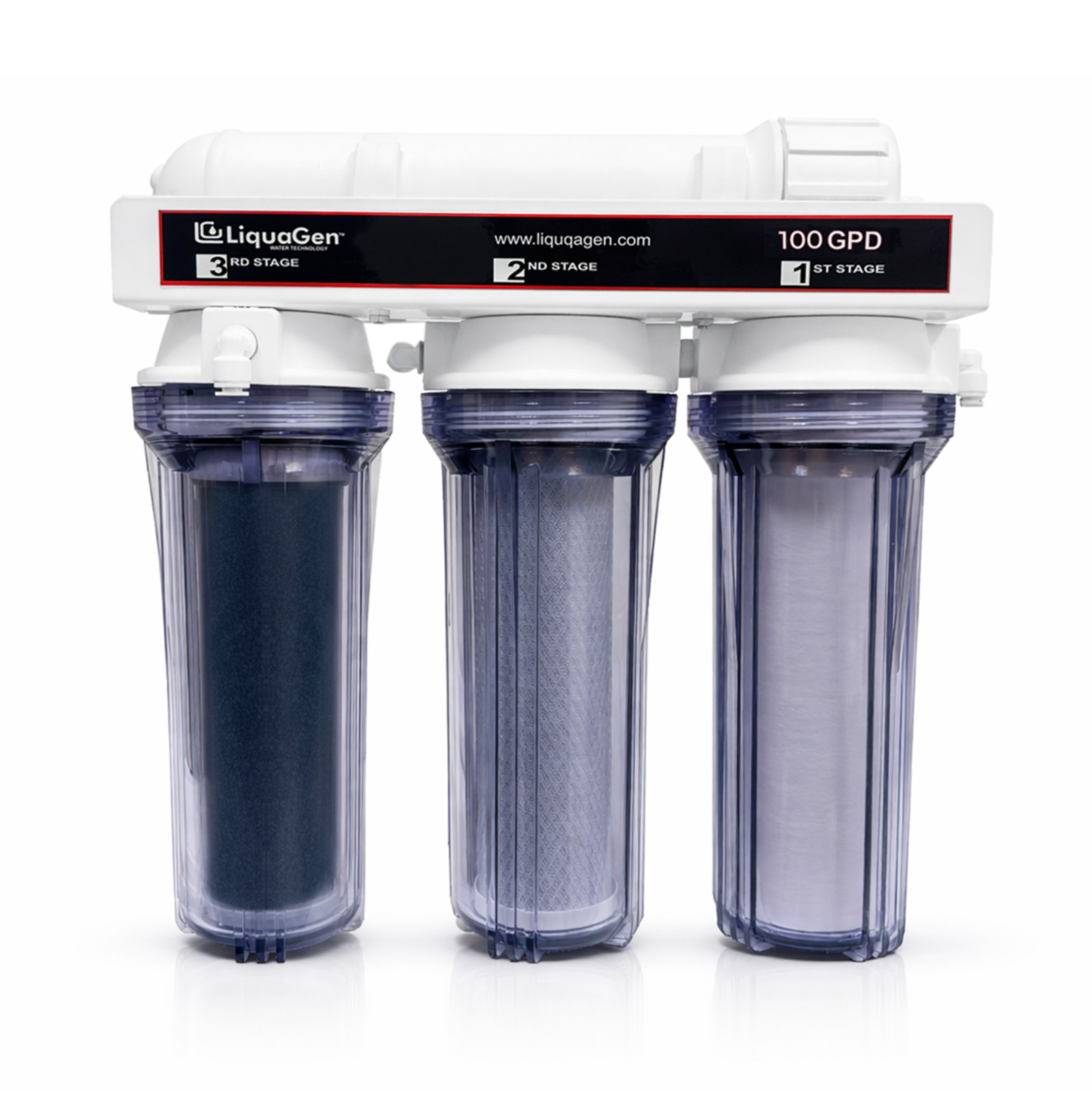 LiquaGen 4 Stage Genesis RO/DI Water Filter System – 100 GPD Salt Water Aquarium