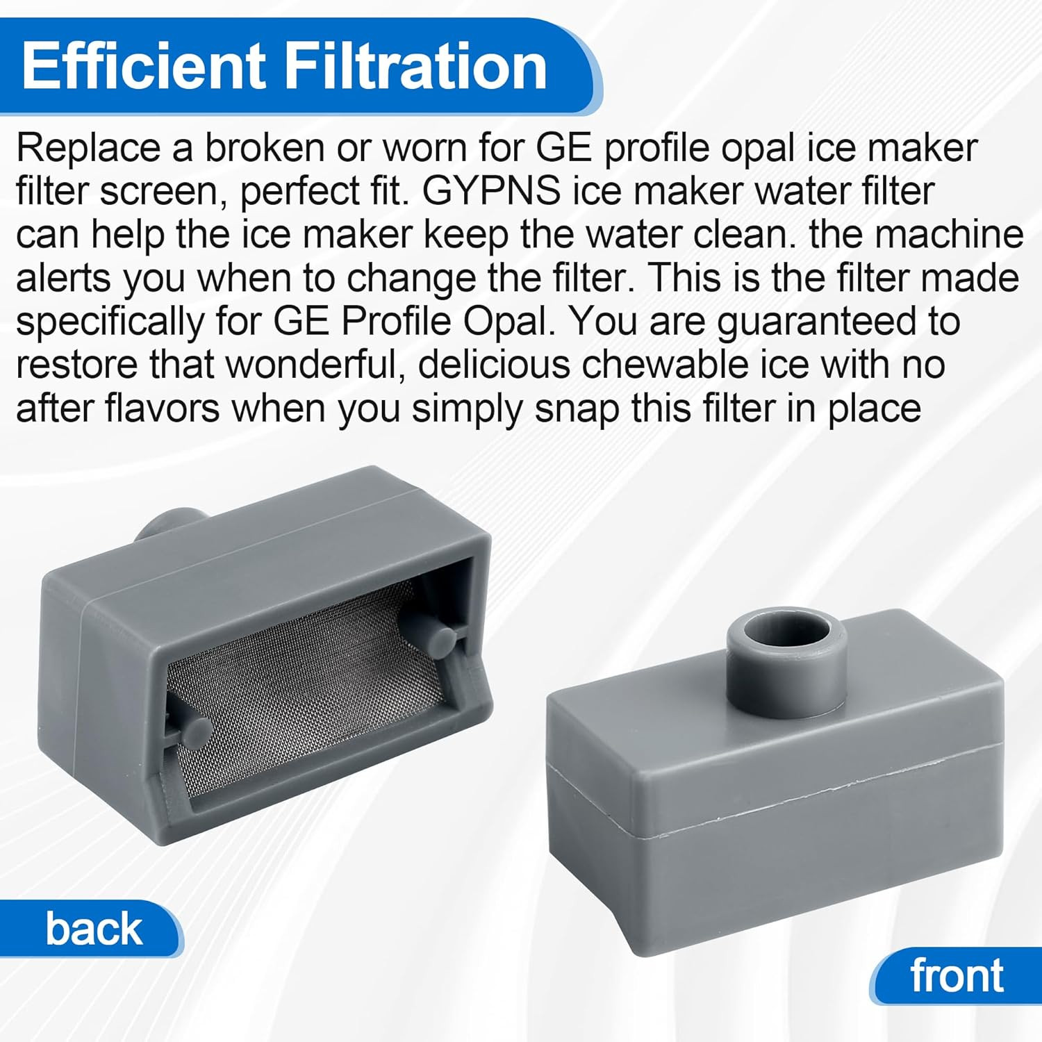 Ice Maker Filter Piece Fit for GE Profile Opal 2.0 Nugget Ice Maker and for Opal