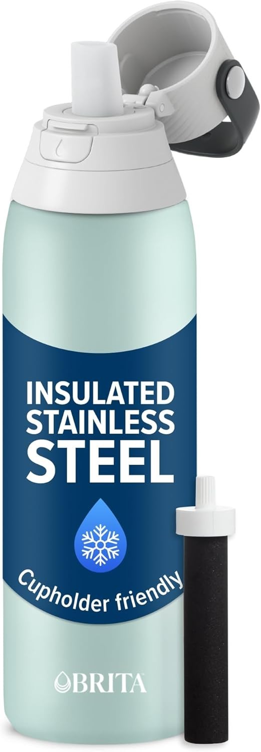 Brita Stainless Steel Premium Filtering Water Glacier – 20 oz