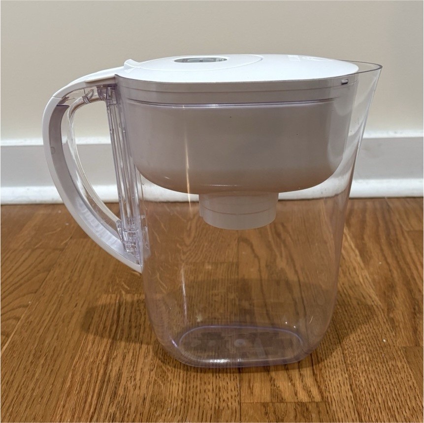 Brita Maxtra+ Water Pitcher Clear Plastic with White Lid Used