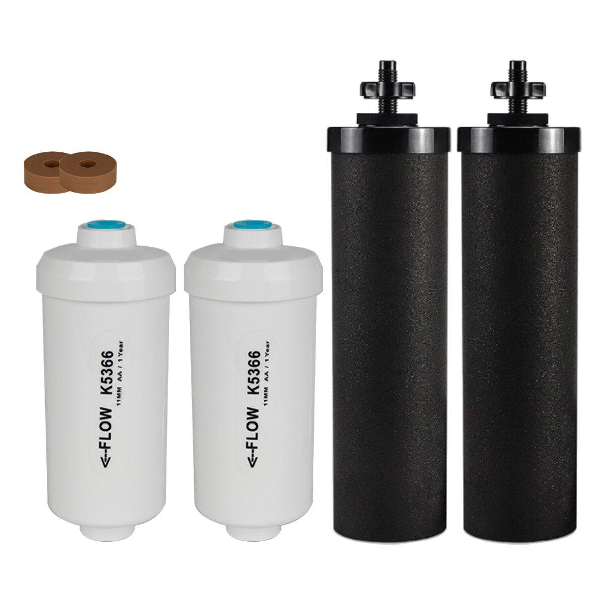 4 pcs BB9-2 PF-2 Water Filter Replacement for Berkey Gravity Water Filter System