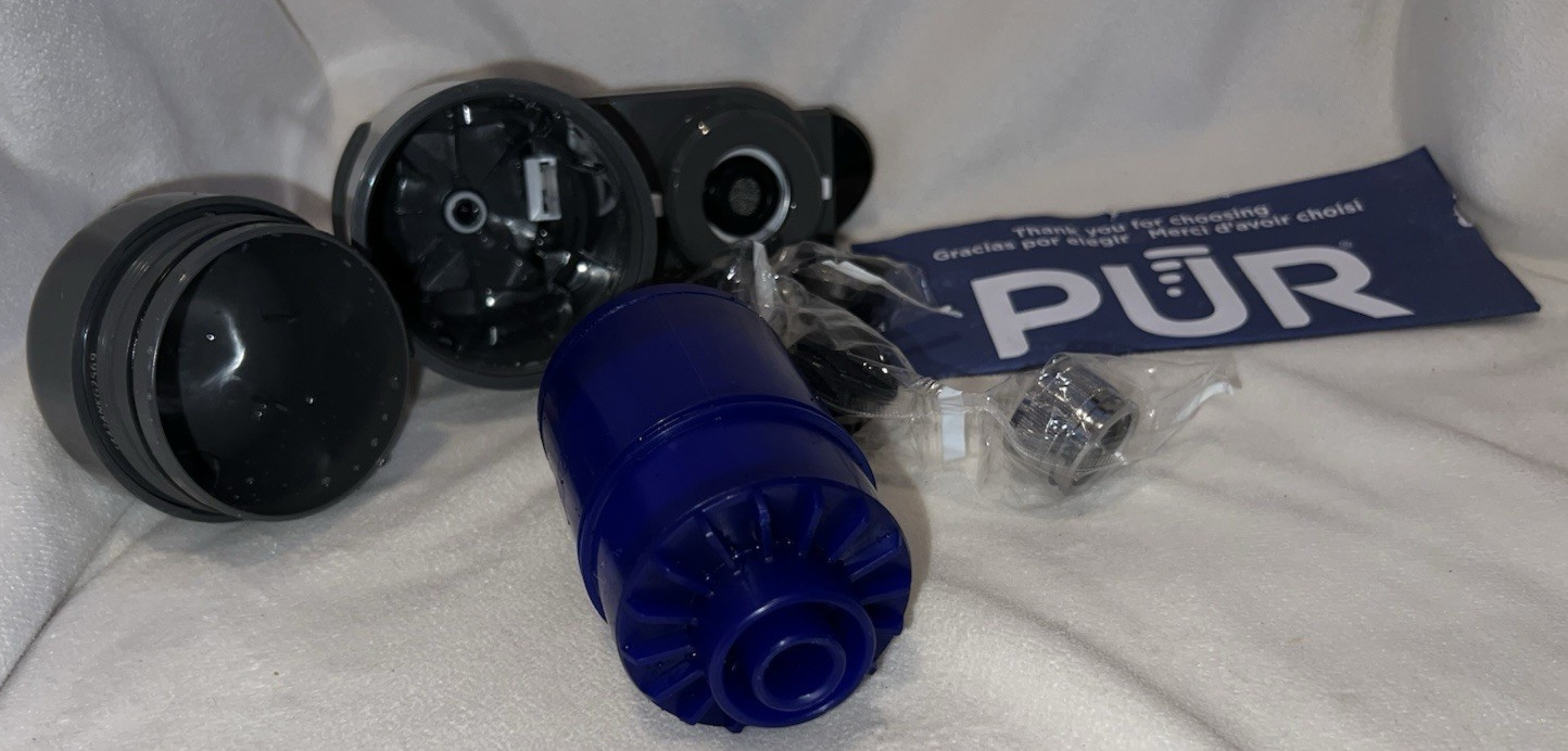 PUR PLUS Faucet Mount Water Filtration System, Gray – FM2500V NEW