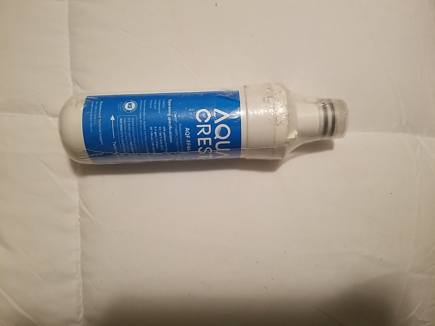 Aqua Crest AQF-FF46 NSF Certified Refrigerator Water Filter-Sealed