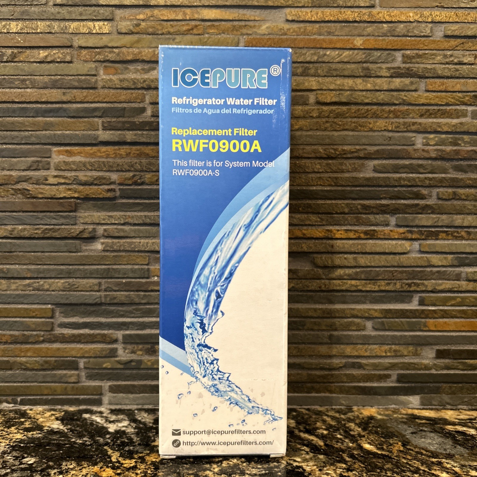 Golden Ice Pure Refrigerator Water Filter, #RWF1000A Sealed In Box