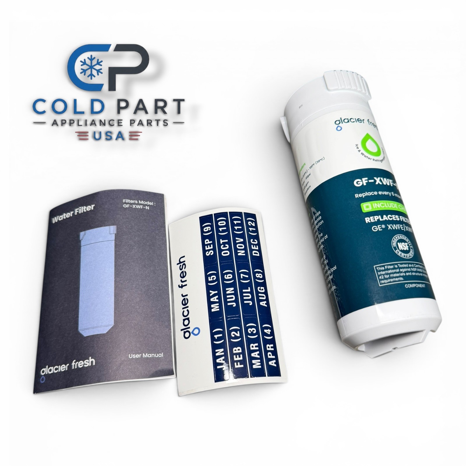 Glacier Fresh GF-XWF-N Water Filter For GE XWF/XWFE NSF Certified 200gal