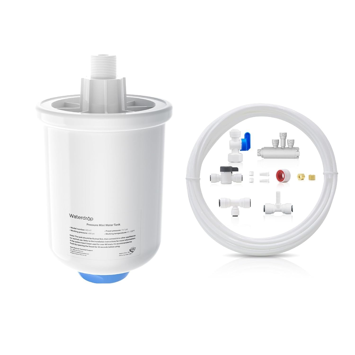 Waterdrop WD-XT RO Pressure Tank for All WD-X-series Reverse Osmosis System