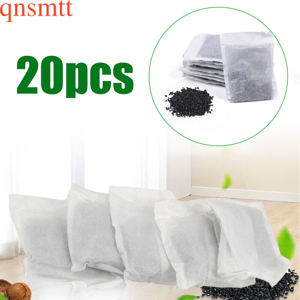 20pcs Activated Carbon Charcoal Filter Bags For Hygienic Water Distiller White