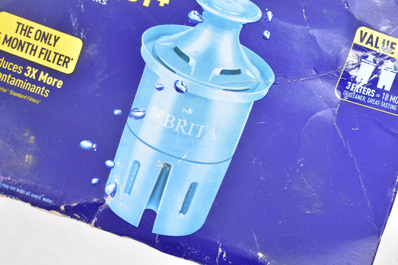 Brita Maxtra+ Longlast+ Water Filter Cartridges Blue 3 Pack Value 99% Lead