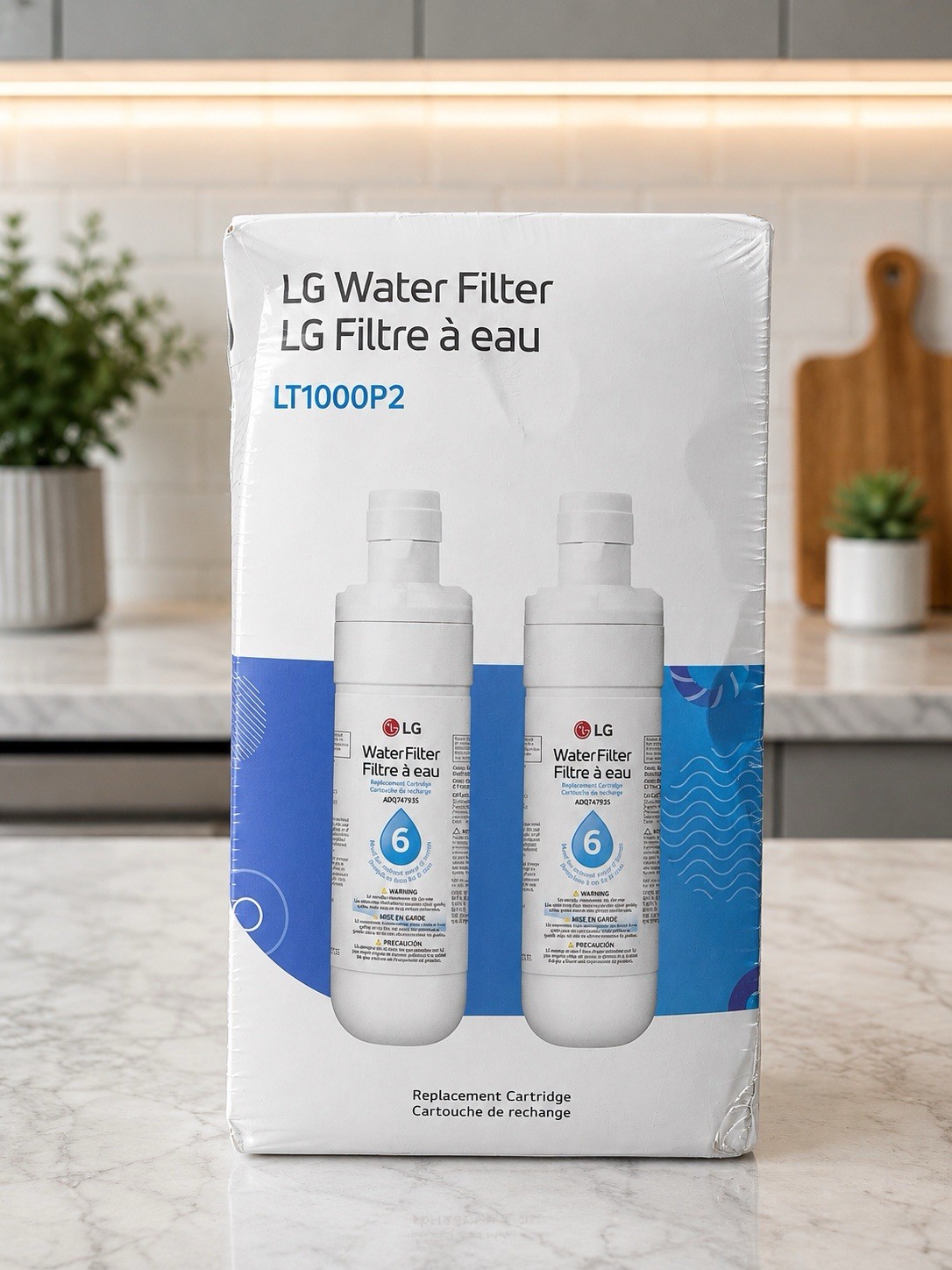 LG LT1000P2 6-Month / 200 Gallon Refrigerator Replacement Water Filter 2 Pack
