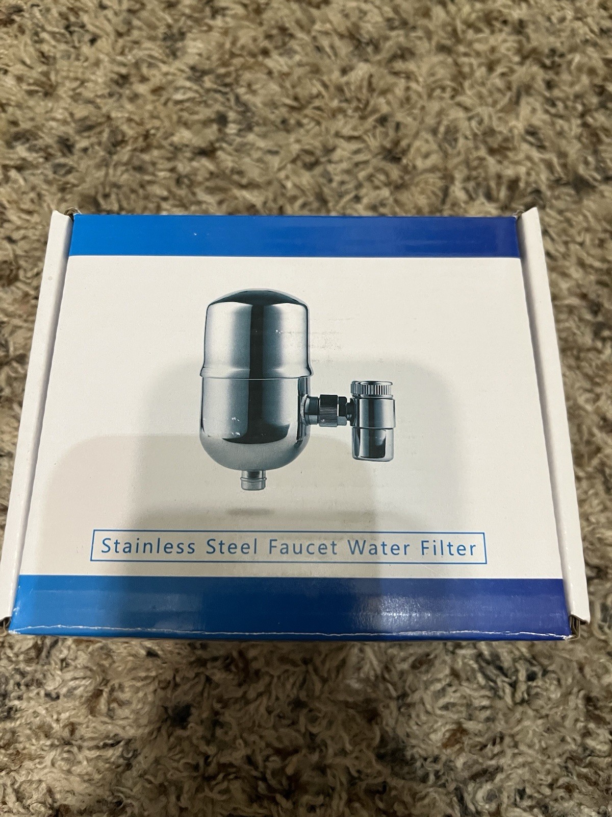 Stainless Steel Water Filter for Sink Faucet, NSF/ANSI 42&53, 360° Rotating