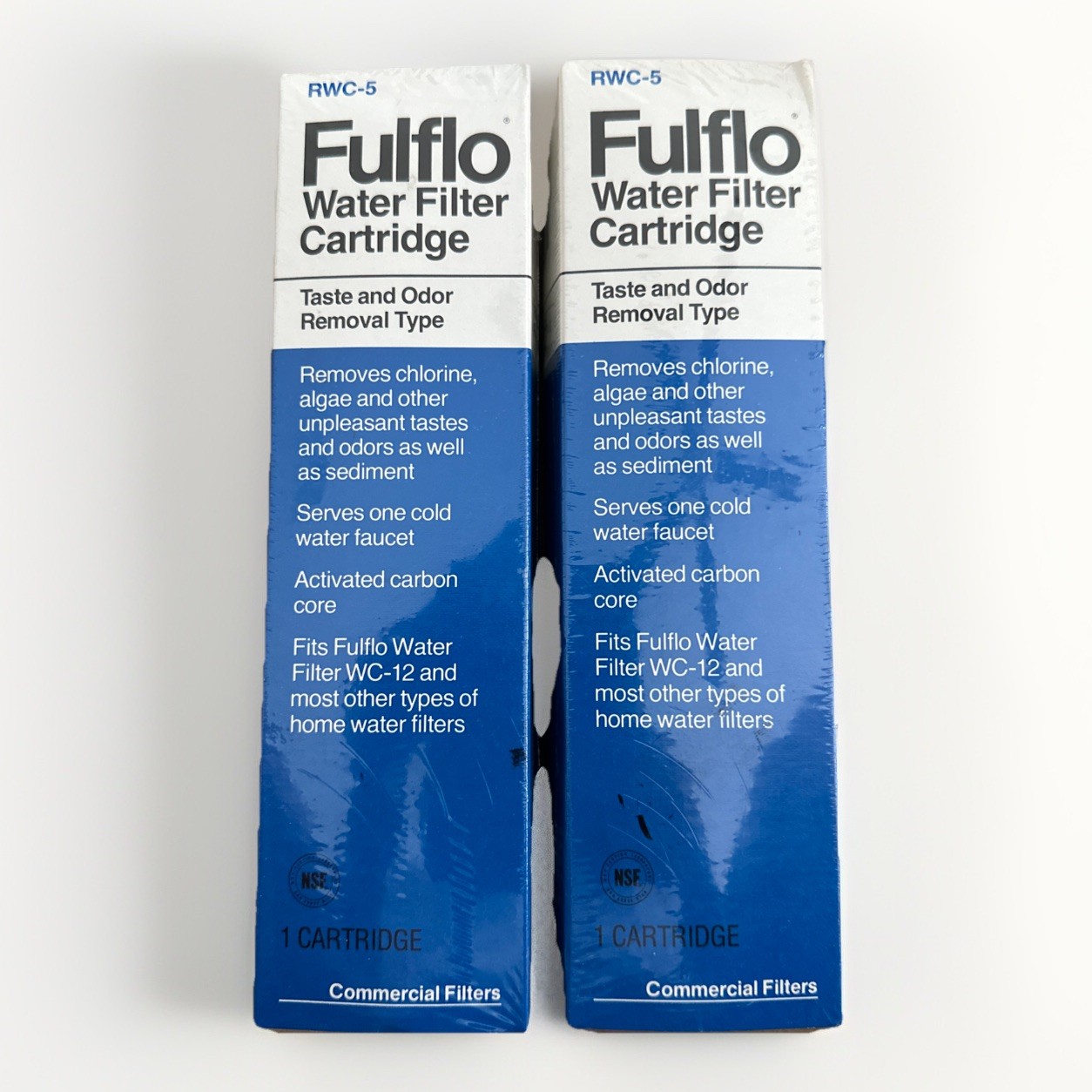 Lot Of 2 Fulflo RWC-5 Water Filter Cartridge Commercial Filters
