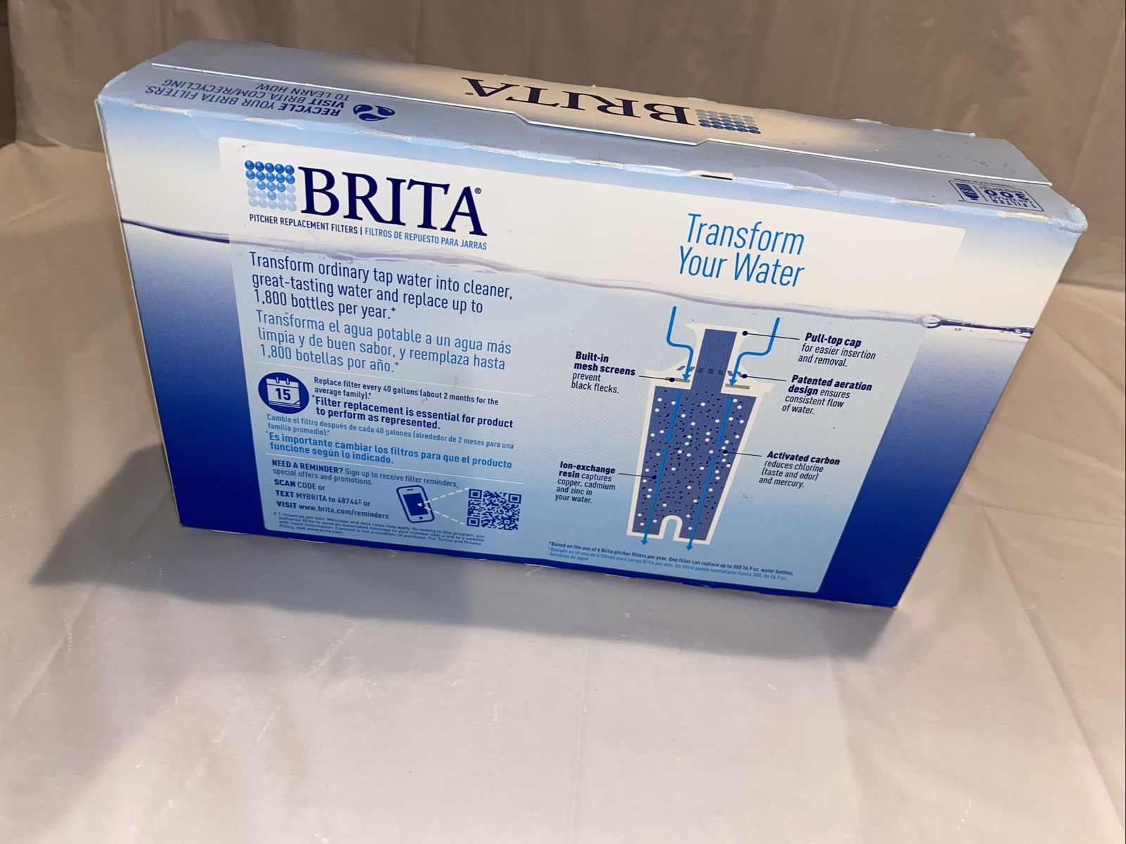 Brita 42432 Water Filter for Pitchers 4 Count Brand New Sealed