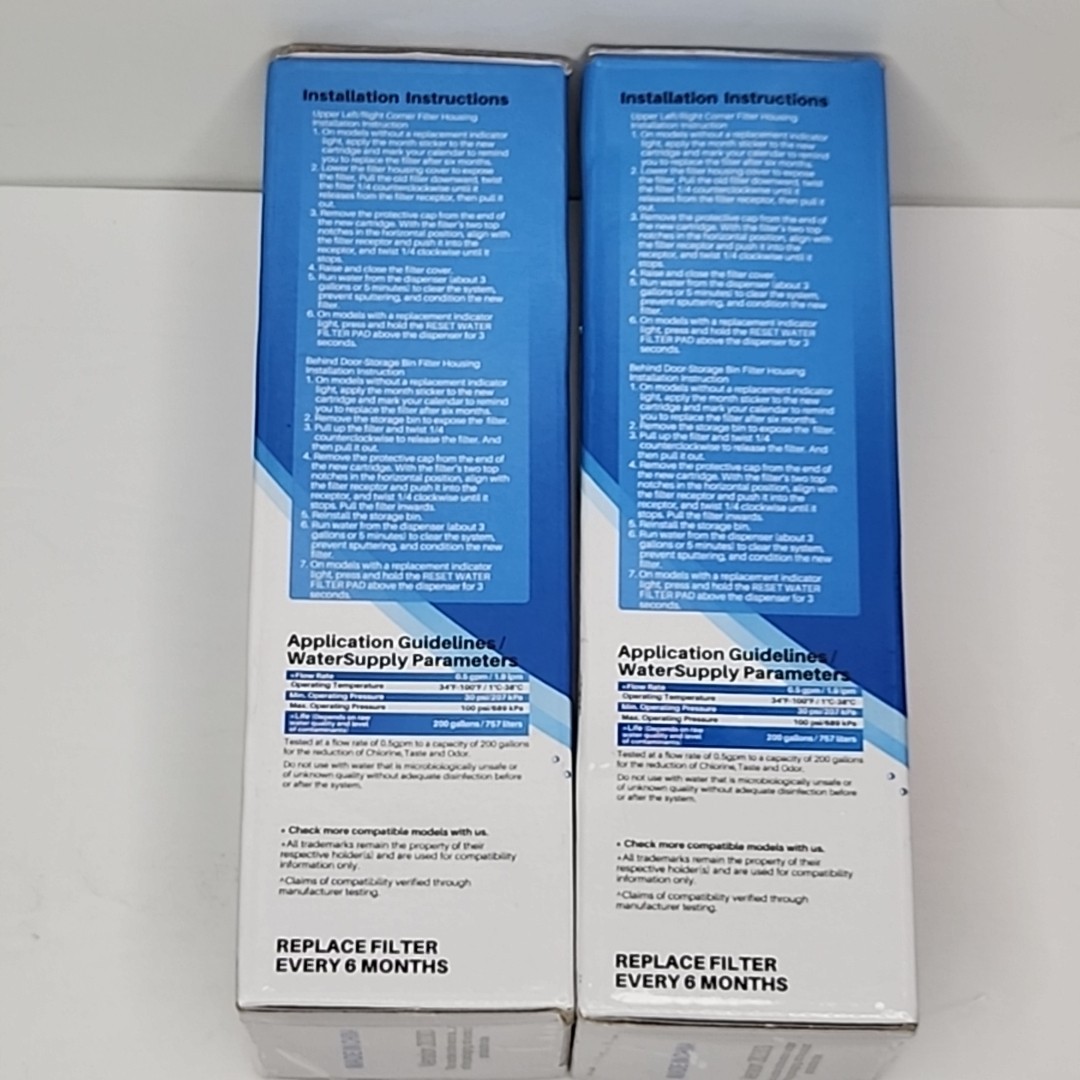 RWF4700AC Water Filter Fit for LT1000P, ADQ747935, LMXS28626D, LT1000PC 2PACK