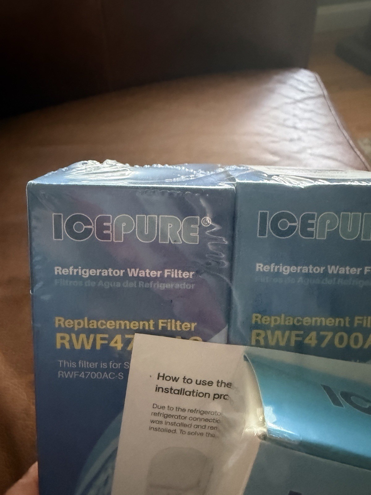 Ice Pure Set Of 3 Replacement Refrigerator Water Filters RWF4700AC