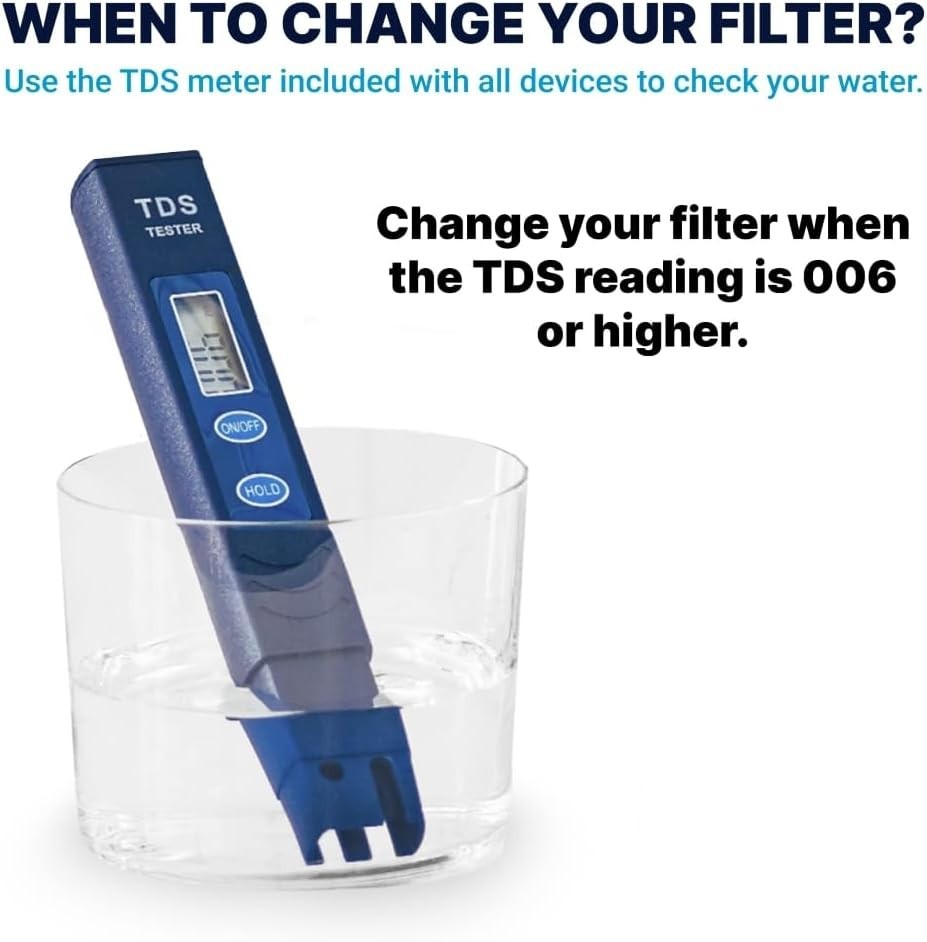 Manual 5-Stage Water Filter Dispenser – 23-Cup Capacity with Ergonomic Handle