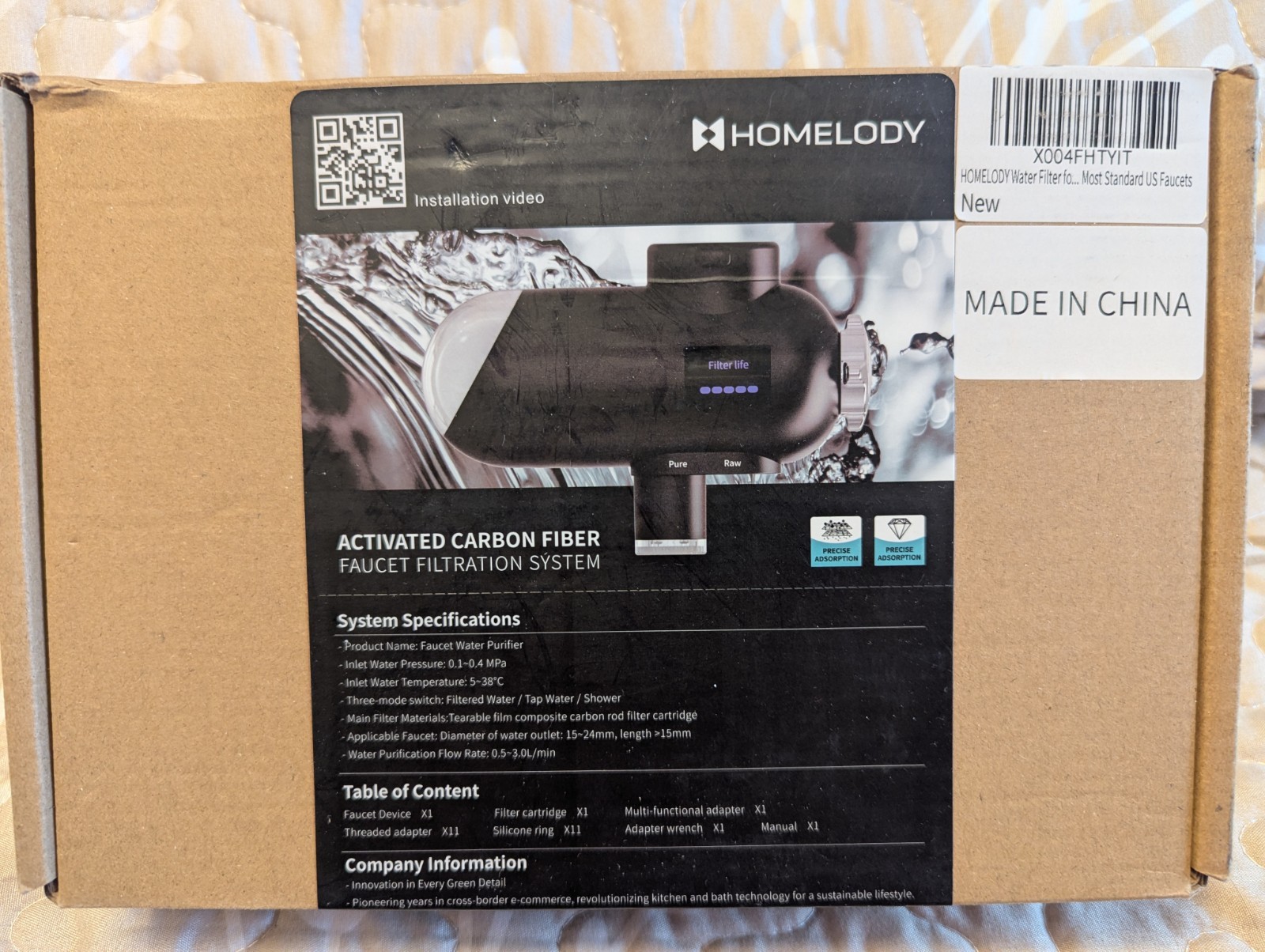 HOMELODY 3.0 Water Filter for Sink Faucet – Upgraded LED Display 3000-4000L New