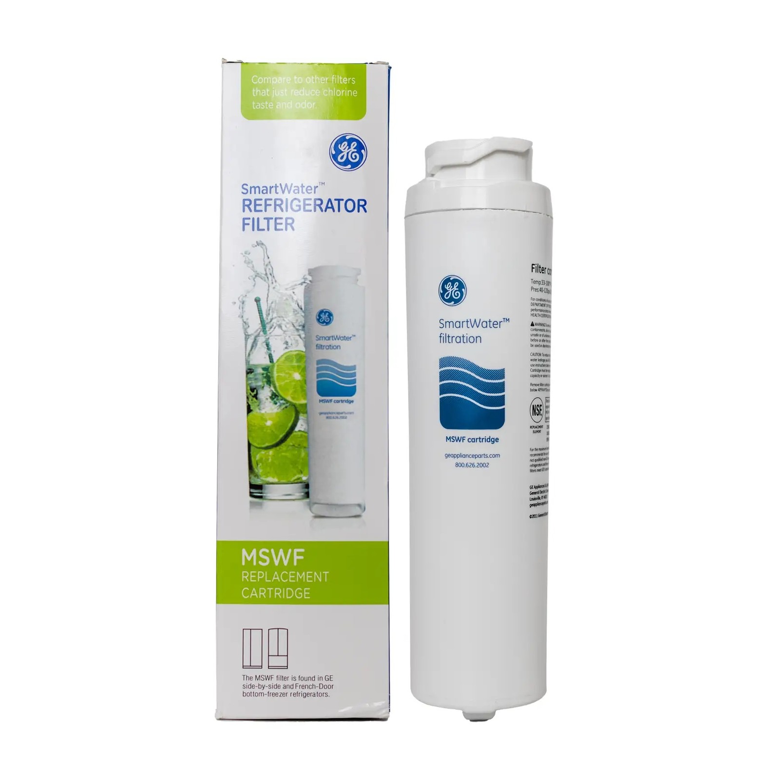 USA NEW 3 PACK GE MSWF SmartWater Refrigerator Replacement Water Filter Sealed
