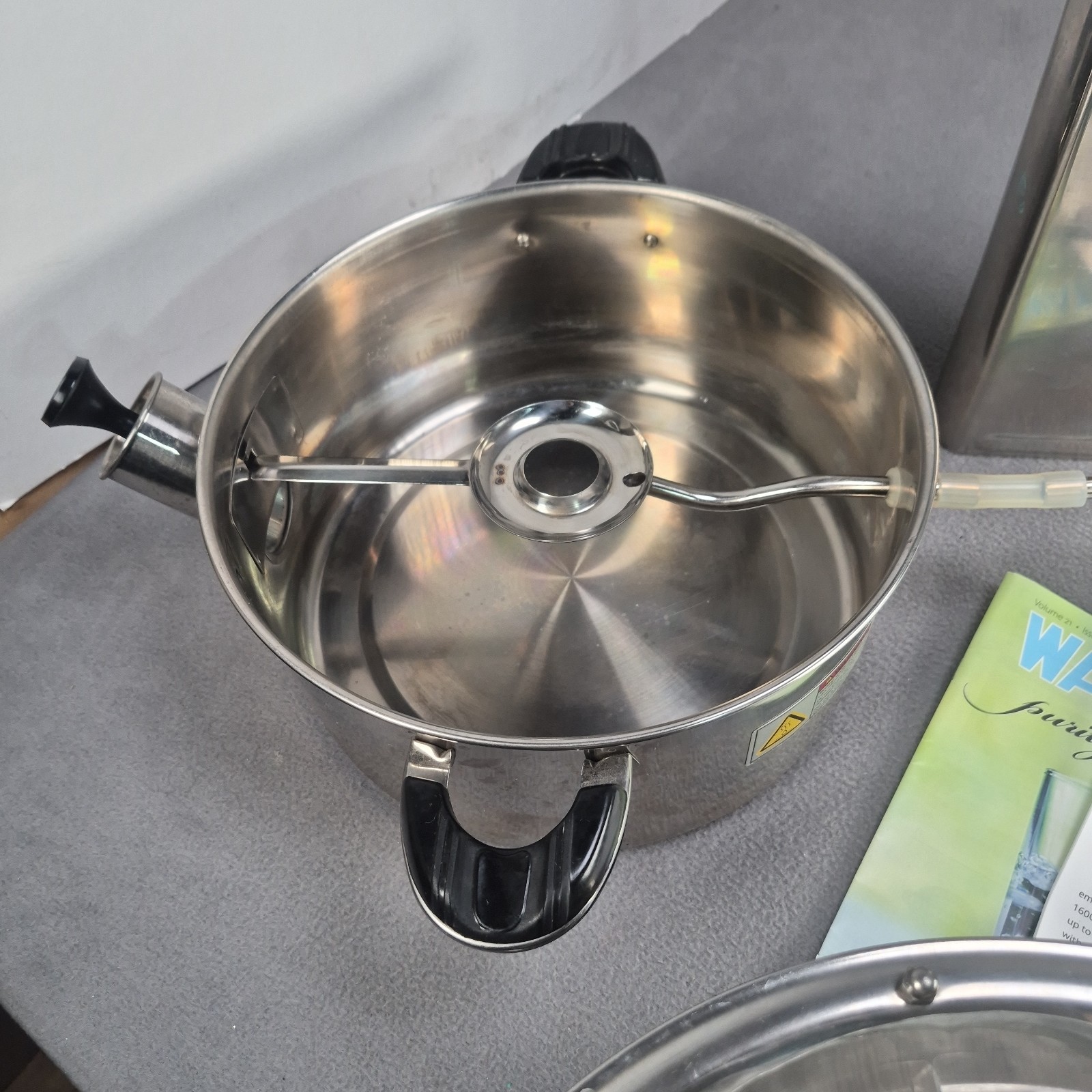 New Waterwise 1600 Non Electric Water Distiller Purifier Stainless Steel